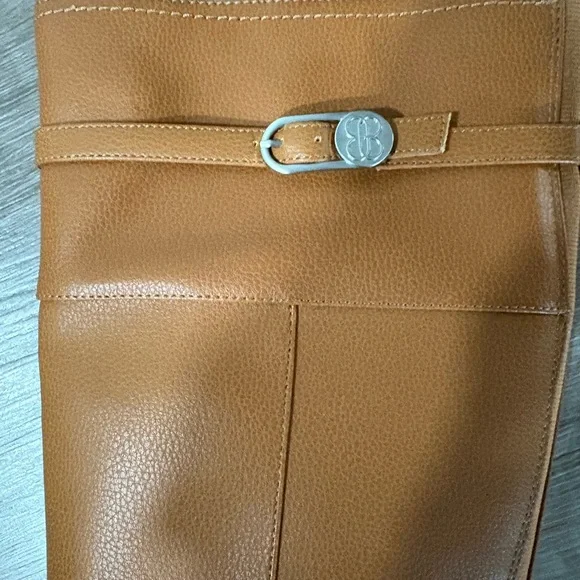 abandoning Tan Leather Knee-High Boots - Picture 3 of 8